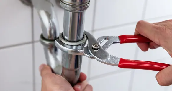 Plumber Fitting Sink Pipe